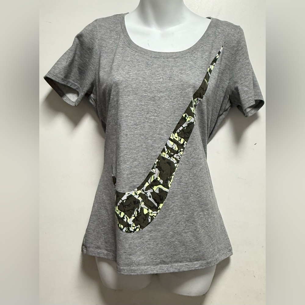 Nike Gray Camo Swoosh Women's Tee